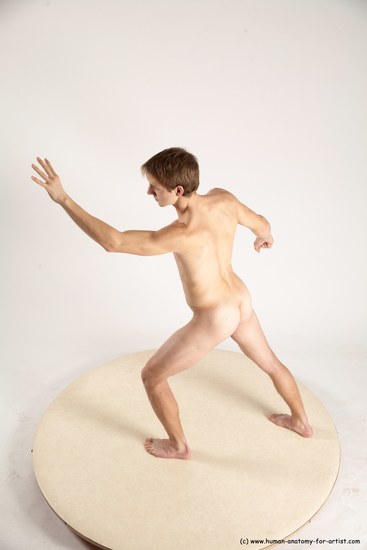 Nude Man White Standing poses - ALL Athletic Short Brown Standing poses - simple Multi angles poses Realistic