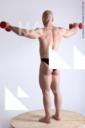 Swimsuit Holding Man White Standing poses - ALL Slim Short Brown Standing poses - simple Academic