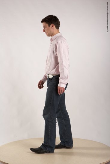 Casual Man White Standing poses - ALL Average Short Brown Standing poses - simple Academic