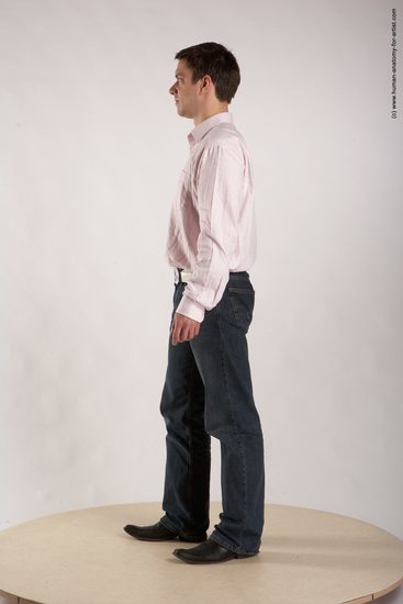 Casual Man White Standing poses - ALL Average Short Brown Standing poses - simple Academic