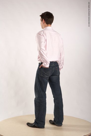 Casual Man White Standing poses - ALL Average Short Brown Standing poses - simple Academic