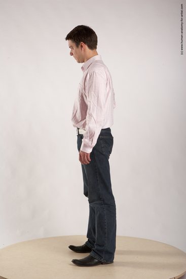 Casual Man White Standing poses - ALL Average Short Brown Standing poses - simple Academic