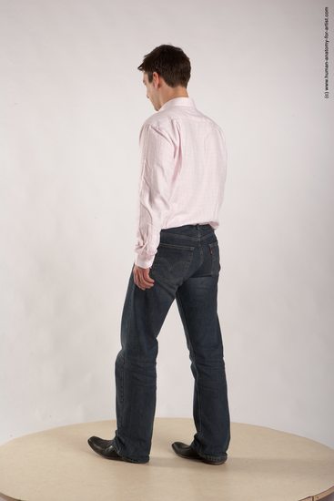 Casual Man White Standing poses - ALL Average Short Brown Standing poses - simple Academic