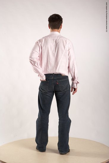 Casual Man White Standing poses - ALL Average Short Brown Standing poses - simple Academic