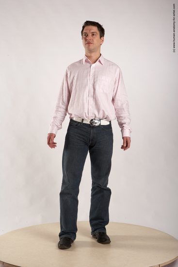 Casual Man White Standing poses - ALL Average Short Brown Standing poses - simple Academic