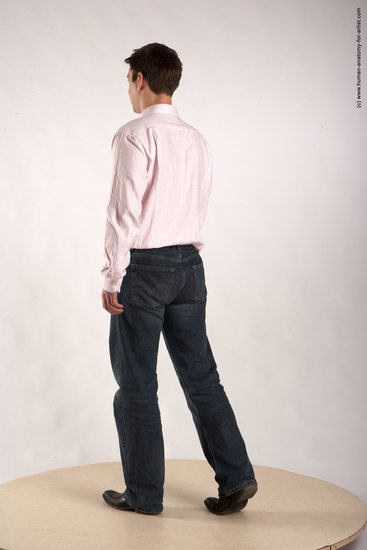 Casual Man White Standing poses - ALL Average Short Brown Standing poses - simple Academic