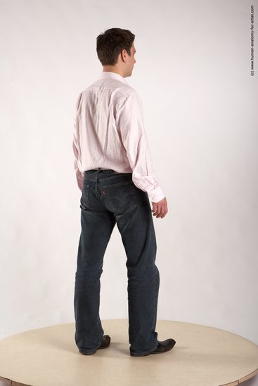 Casual Man White Standing poses - ALL Average Short Brown Standing poses - simple Academic