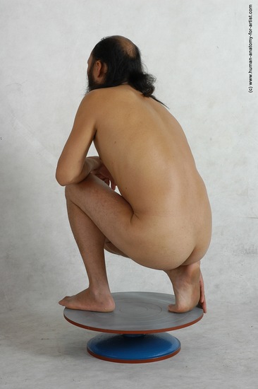 Nude Man Asian Standing poses - ALL Slim Bald Black Standing poses - simple Realistic