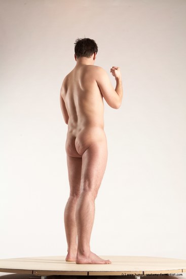 Nude Man White Standing poses - ALL Average Short Brown Standing poses - simple Multi angles poses Realistic