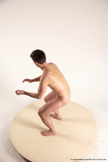 Nude Man White Standing poses - ALL Average Short Brown Standing poses - simple Multi angles poses Realistic