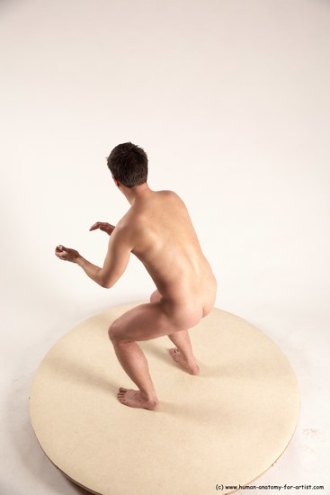 Nude Man White Standing poses - ALL Average Short Brown Standing poses - simple Multi angles poses Realistic