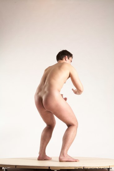 Nude Man White Standing poses - ALL Average Short Brown Standing poses - simple Multi angles poses Realistic