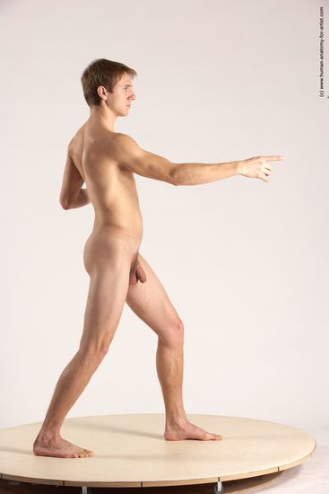 Nude Man White Standing poses - ALL Athletic Short Brown Standing poses - simple Multi angles poses Realistic