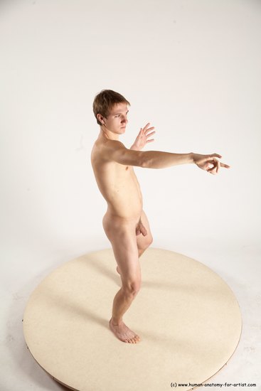 Nude Man White Standing poses - ALL Athletic Short Brown Standing poses - simple Multi angles poses Realistic