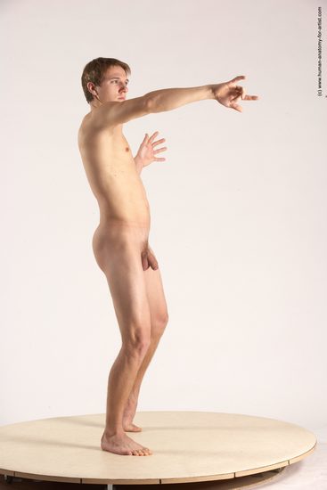 Nude Man White Standing poses - ALL Athletic Short Brown Standing poses - simple Multi angles poses Realistic