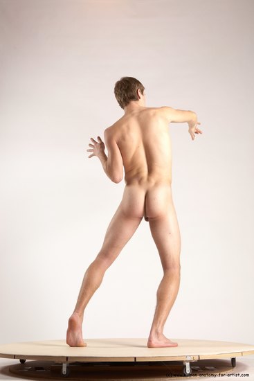 Nude Man White Standing poses - ALL Athletic Short Brown Standing poses - simple Multi angles poses Realistic