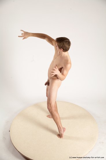 Nude Man White Standing poses - ALL Athletic Short Brown Standing poses - simple Multi angles poses Realistic