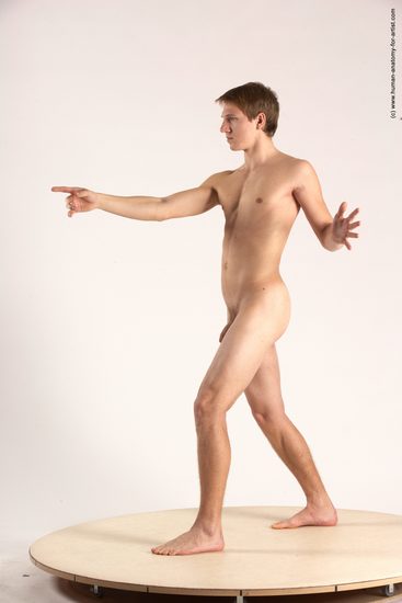 Nude Man White Standing poses - ALL Athletic Short Brown Standing poses - simple Multi angles poses Realistic