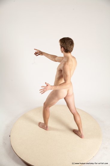 Nude Man White Standing poses - ALL Athletic Short Brown Standing poses - simple Multi angles poses Realistic