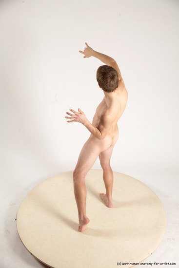 Nude Man White Standing poses - ALL Athletic Short Brown Standing poses - simple Multi angles poses Realistic