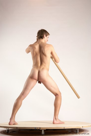 Nude Man White Standing poses - ALL Athletic Short Brown Standing poses - simple Multi angles poses Realistic