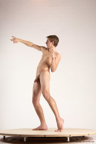 Nude Man White Standing poses - ALL Athletic Short Brown Standing poses - simple Multi angles poses Realistic