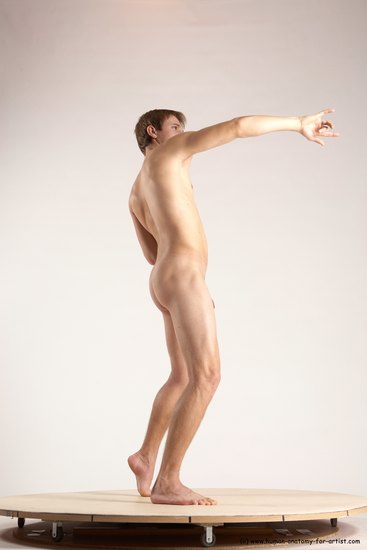 Nude Man White Standing poses - ALL Athletic Short Brown Standing poses - simple Multi angles poses Realistic