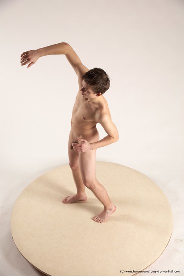 Nude Man White Standing poses - ALL Slim Short Brown Standing poses - simple Multi angles poses Realistic