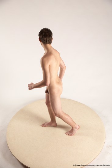 Nude Man White Standing poses - ALL Slim Short Brown Standing poses - simple Multi angles poses Realistic