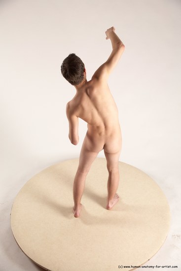 Nude Man White Standing poses - ALL Slim Short Brown Standing poses - simple Multi angles poses Realistic