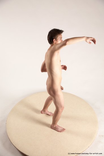 Nude Man White Standing poses - ALL Slim Short Brown Standing poses - simple Multi angles poses Realistic