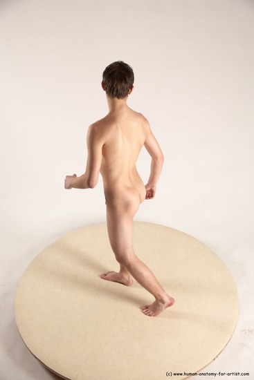 Nude Man White Standing poses - ALL Slim Short Brown Standing poses - simple Multi angles poses Realistic