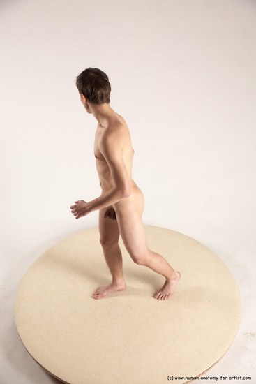 Nude Man White Standing poses - ALL Slim Short Brown Standing poses - simple Multi angles poses Realistic