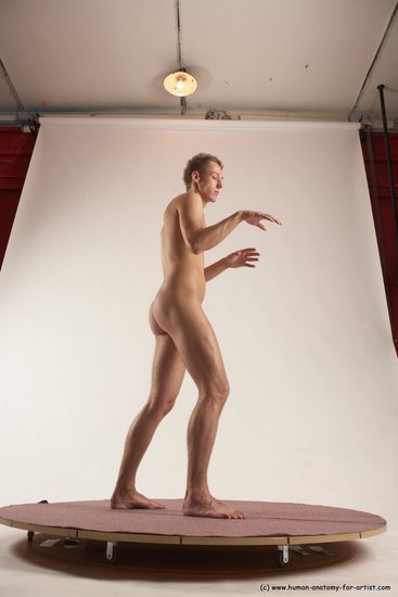 Nude Man White Standing poses - ALL Slim Short Brown Standing poses - simple Multi angles poses Realistic