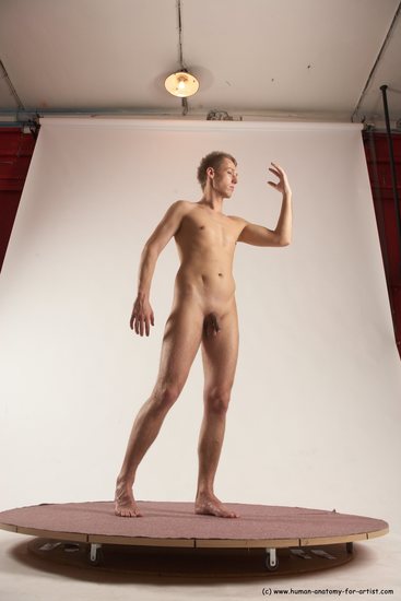 Nude Man White Standing poses - ALL Slim Short Brown Standing poses - simple Multi angles poses Realistic