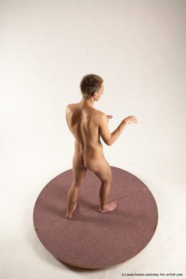 Nude Man White Standing poses - ALL Slim Short Brown Standing poses - simple Multi angles poses Realistic