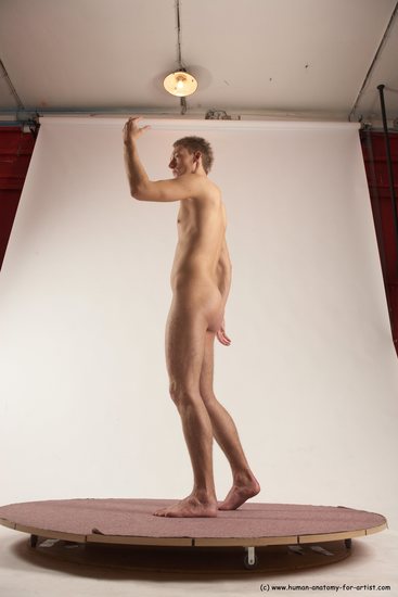 Nude Man White Standing poses - ALL Slim Short Brown Standing poses - simple Multi angles poses Realistic