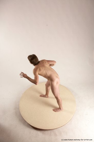 Nude Man White Standing poses - ALL Slim Short Brown Standing poses - simple Multi angles poses Realistic