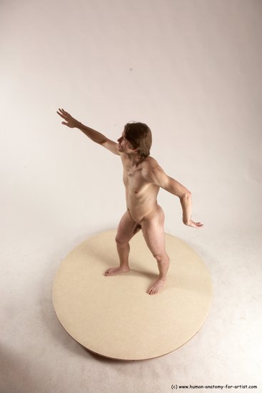 Nude Man White Standing poses - ALL Slim Short Brown Standing poses - simple Multi angles poses Realistic