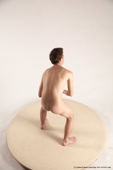 Nude Man White Standing poses - ALL Slim Short Brown Standing poses - simple Multi angles poses Realistic