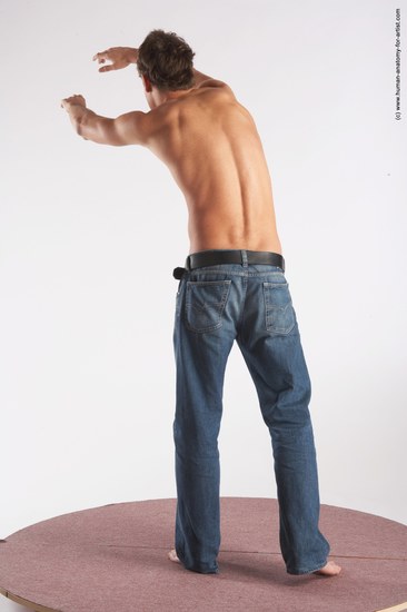 Casual Man White Standing poses - ALL Slim Short Brown Standing poses - simple Academic