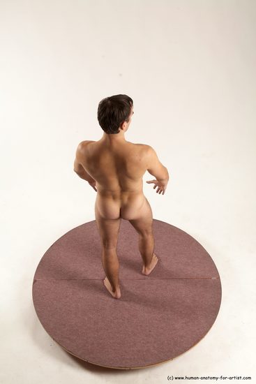 Nude Man White Standing poses - ALL Slim Short Brown Standing poses - simple Multi angles poses Realistic