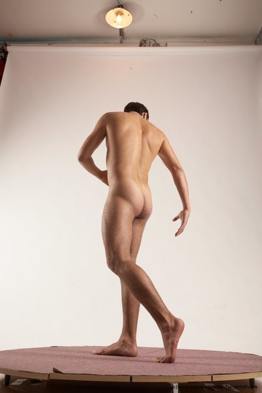 Nude Man White Standing poses - ALL Slim Short Brown Standing poses - simple Multi angles poses Realistic