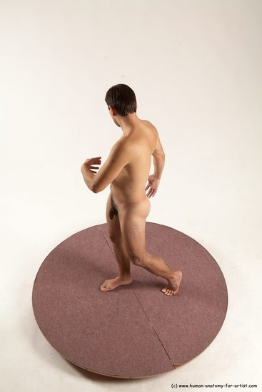 Nude Man White Standing poses - ALL Slim Short Brown Standing poses - simple Multi angles poses Realistic