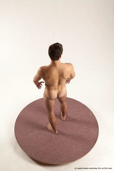 Nude Man White Standing poses - ALL Slim Short Brown Standing poses - simple Multi angles poses Realistic