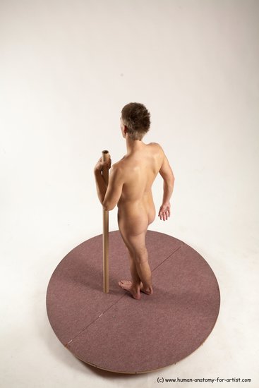 Nude Man White Standing poses - ALL Slim Short Brown Standing poses - simple Multi angles poses Realistic