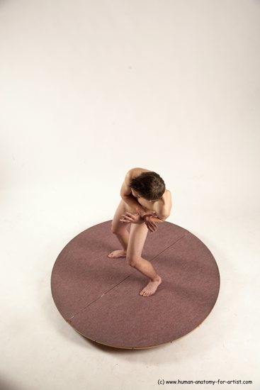 Nude Man White Standing poses - ALL Slim Short Brown Standing poses - simple Multi angles poses Realistic