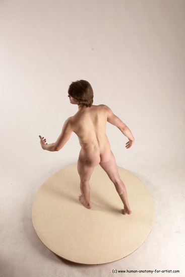 Nude Man White Standing poses - ALL Slim Short Brown Standing poses - simple Multi angles poses Realistic