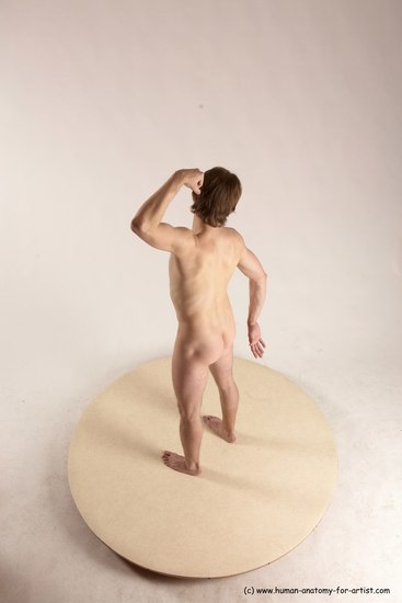 Nude Man White Standing poses - ALL Slim Short Brown Standing poses - simple Multi angles poses Realistic