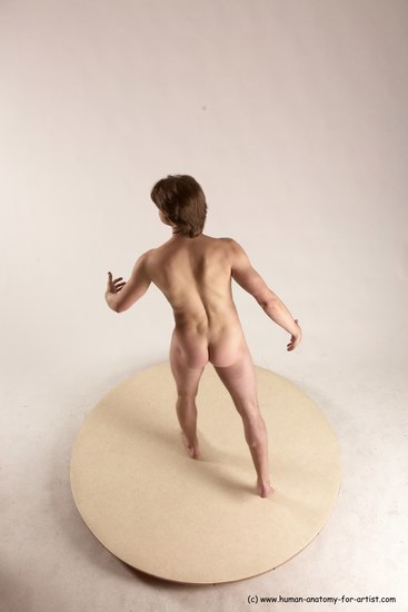 Nude Man White Standing poses - ALL Slim Short Brown Standing poses - simple Multi angles poses Realistic